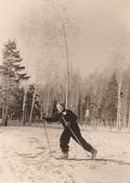 Рита Митюшёва на лыжах. Загорск
