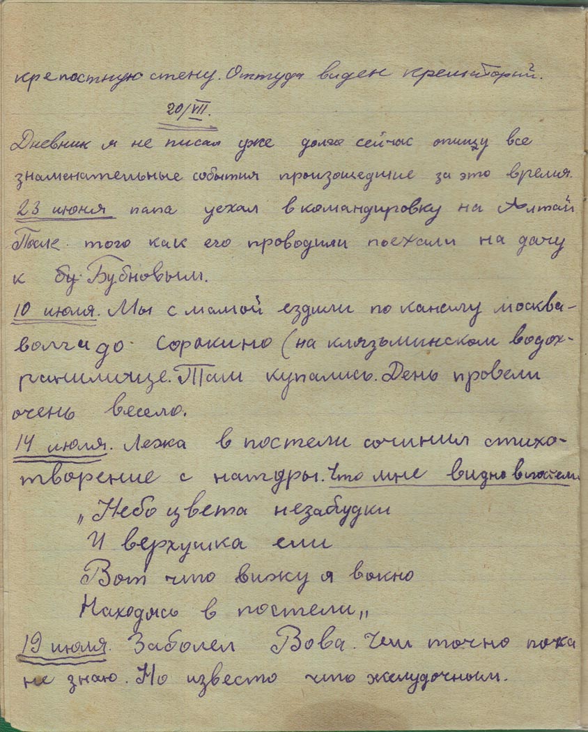 Дневник (стр. 8), 1940